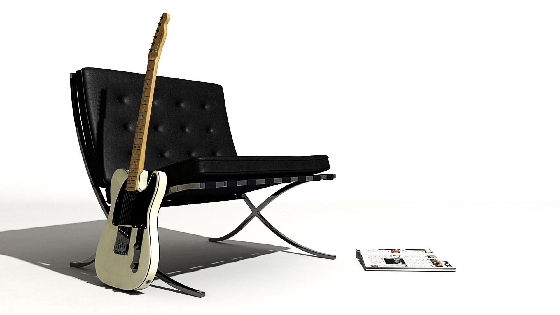 Barcelona Chair and Fender